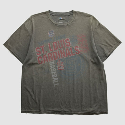 St. Louis Cardinals Genuine Merchandise 2010s T-shirt - Gray Vintage
