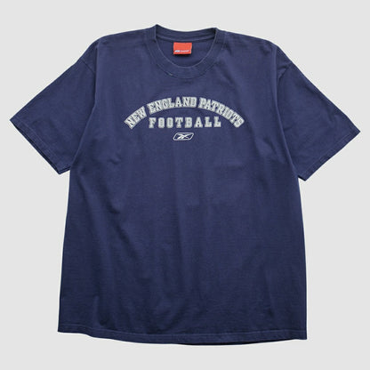 New England Patriots Reebok 2000s T-shirt - Navy Vintage on sale