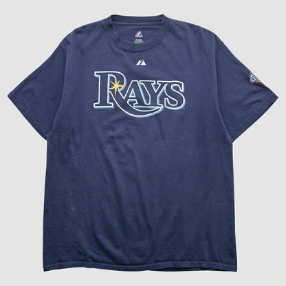 Tampa Bay Rays Majestic 2008 T-shirt - Navy Vintage