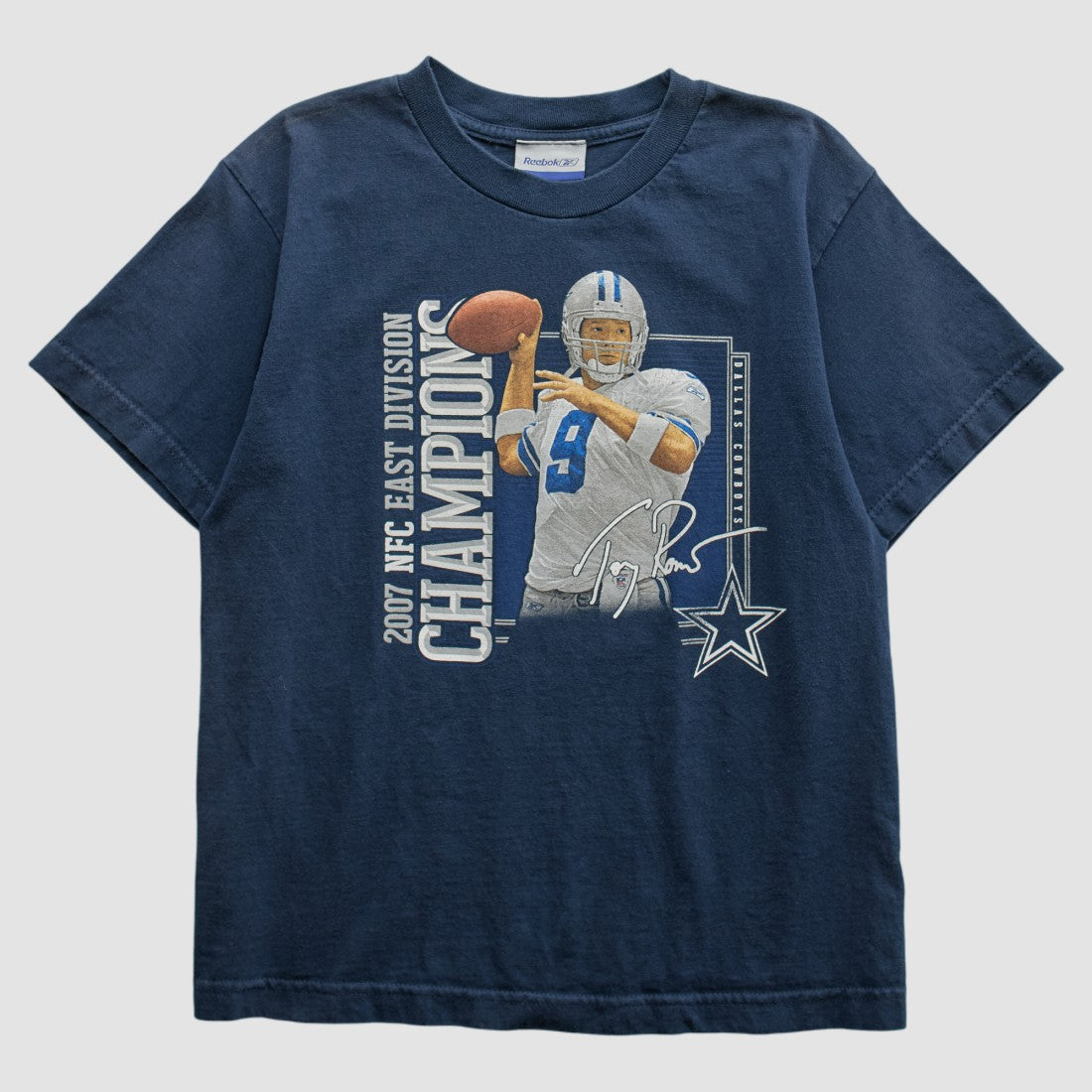 Dallas Cowboys Reebok 2007 T-shirt - Navy - Yth L Real Vintage on sale