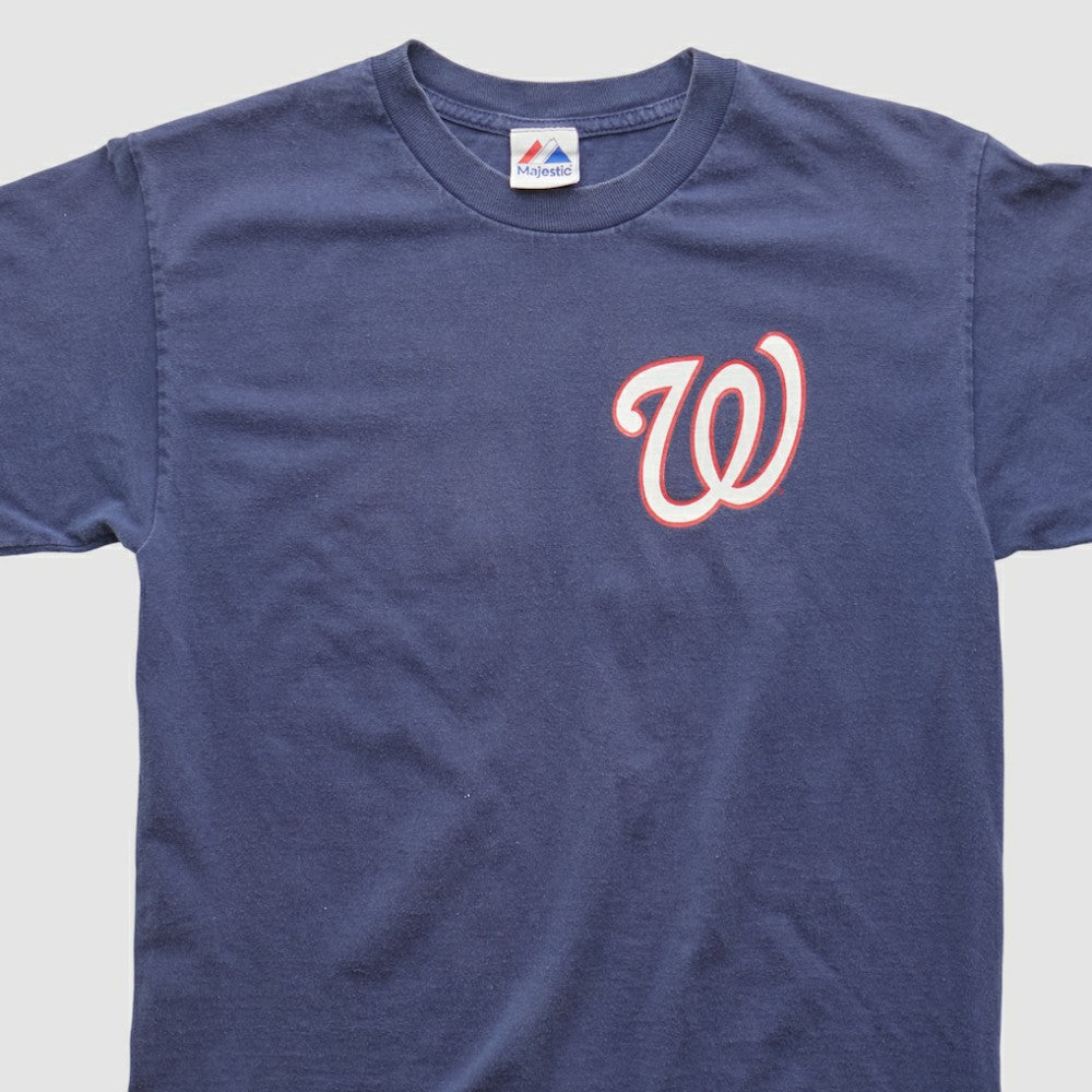 Washington Nationals Majestic 2010s T-shirt - Navy Vintage