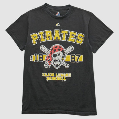 Pittsburgh Pirates Majestic 2000s T-shirt - Black Vintage