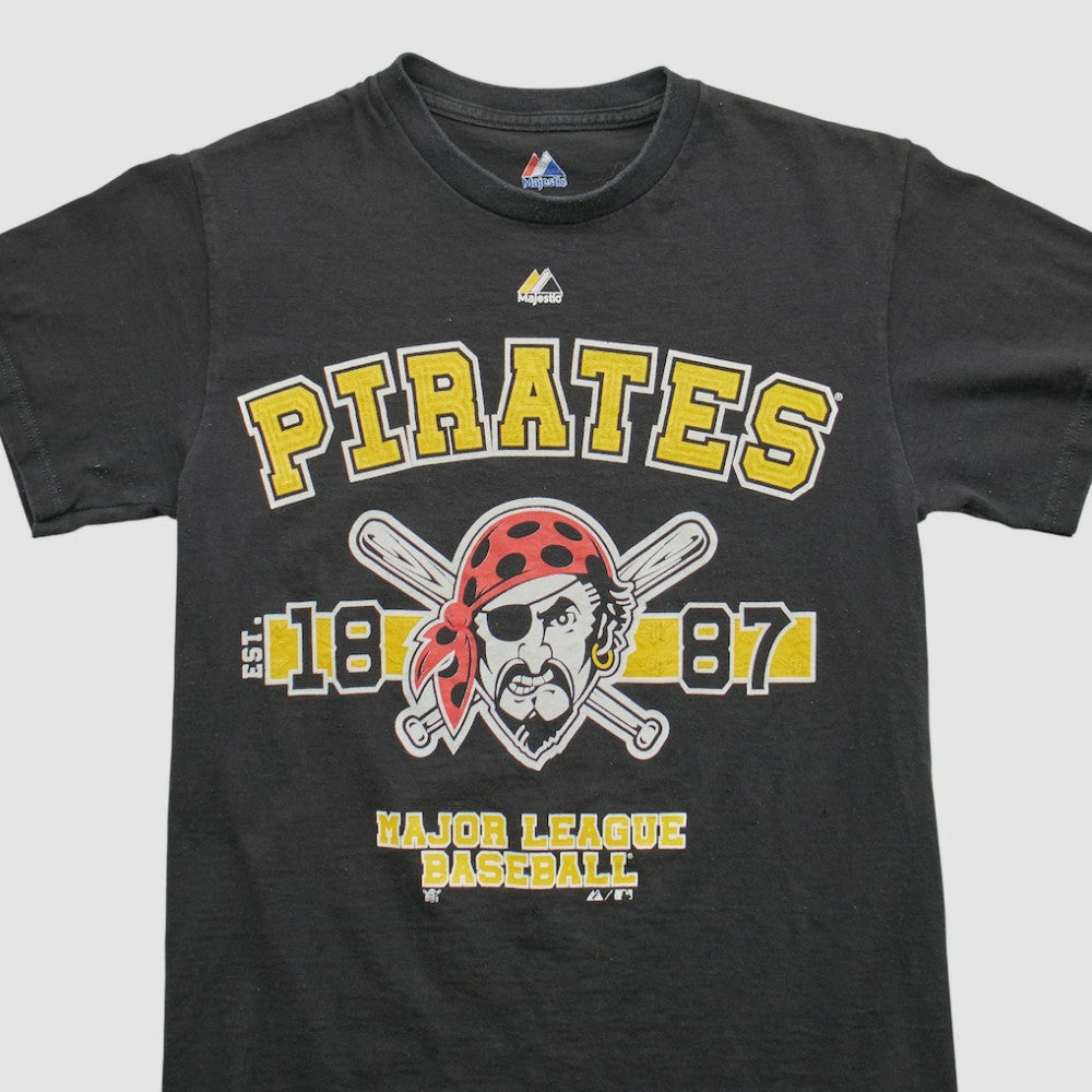 Pittsburgh Pirates Majestic 2000s T-shirt - Black Vintage