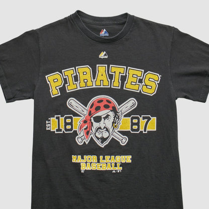 Pittsburgh Pirates Majestic 2000s T-shirt - Black Vintage