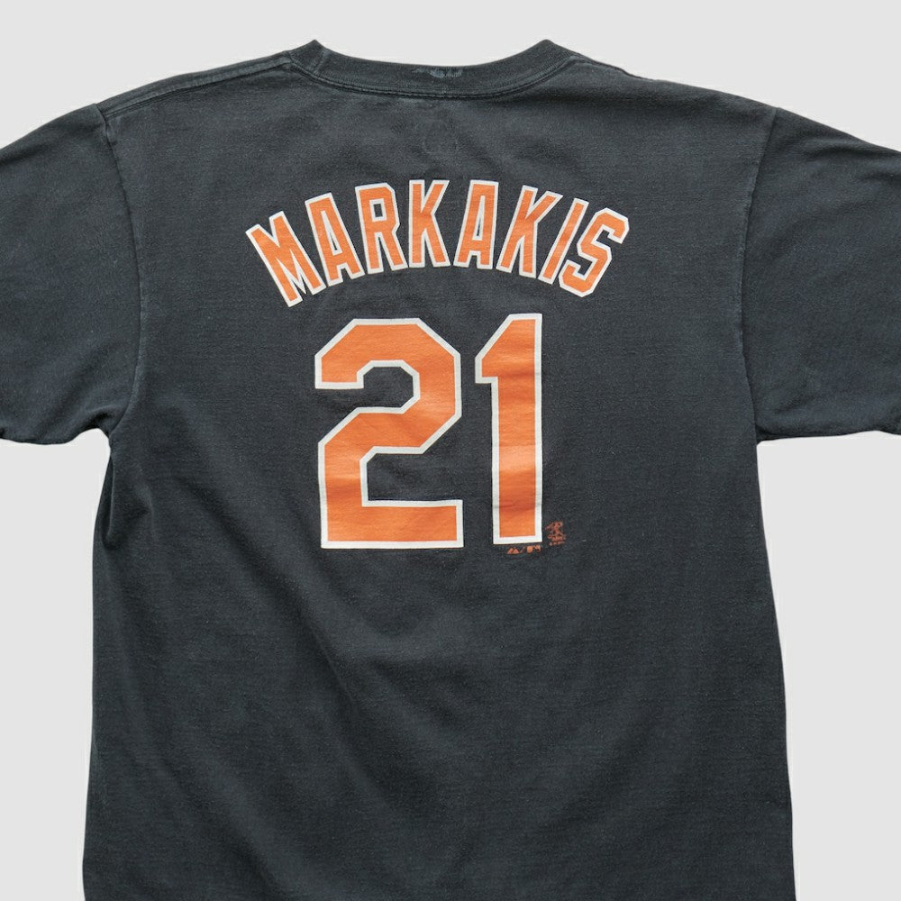 Baltimore Orioles Majestic 2000s T-shirt - Black Vintage