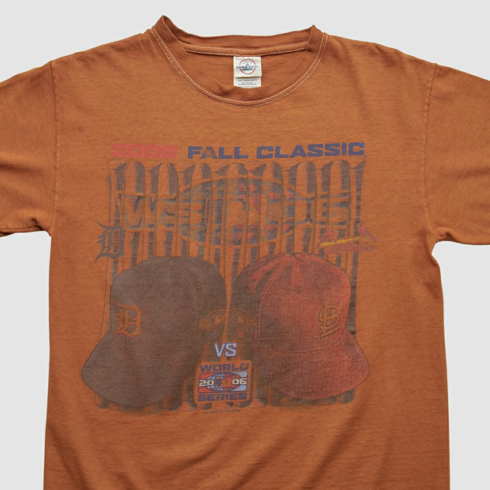 MLB World Series Delta Magnum Weight 2006 T-shirt - Orange Vintage