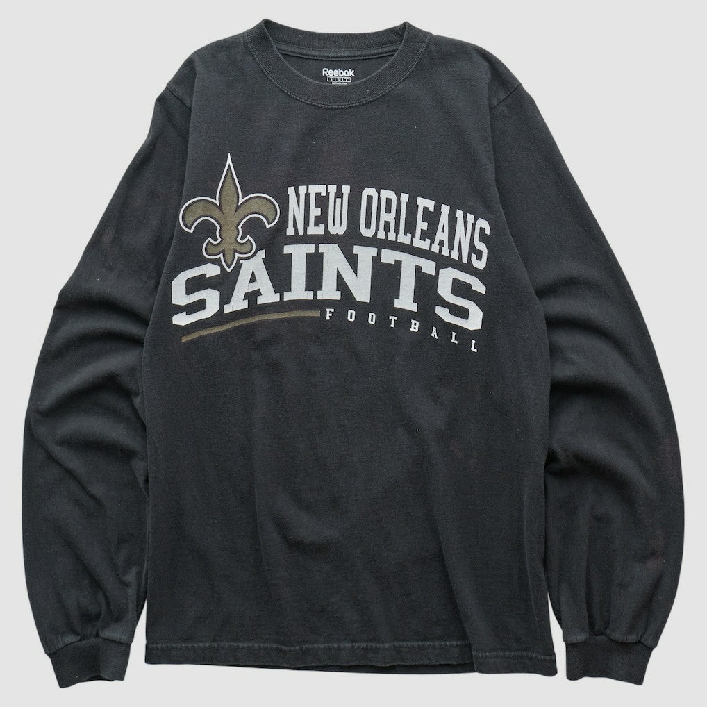 New Orleans Saints Reebok 2000s Long Sleeve T-shirt - Black Vintage outlet