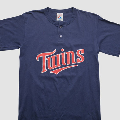 Minnesota Twins Majestic 2000s T-shirt - Navy Vintage