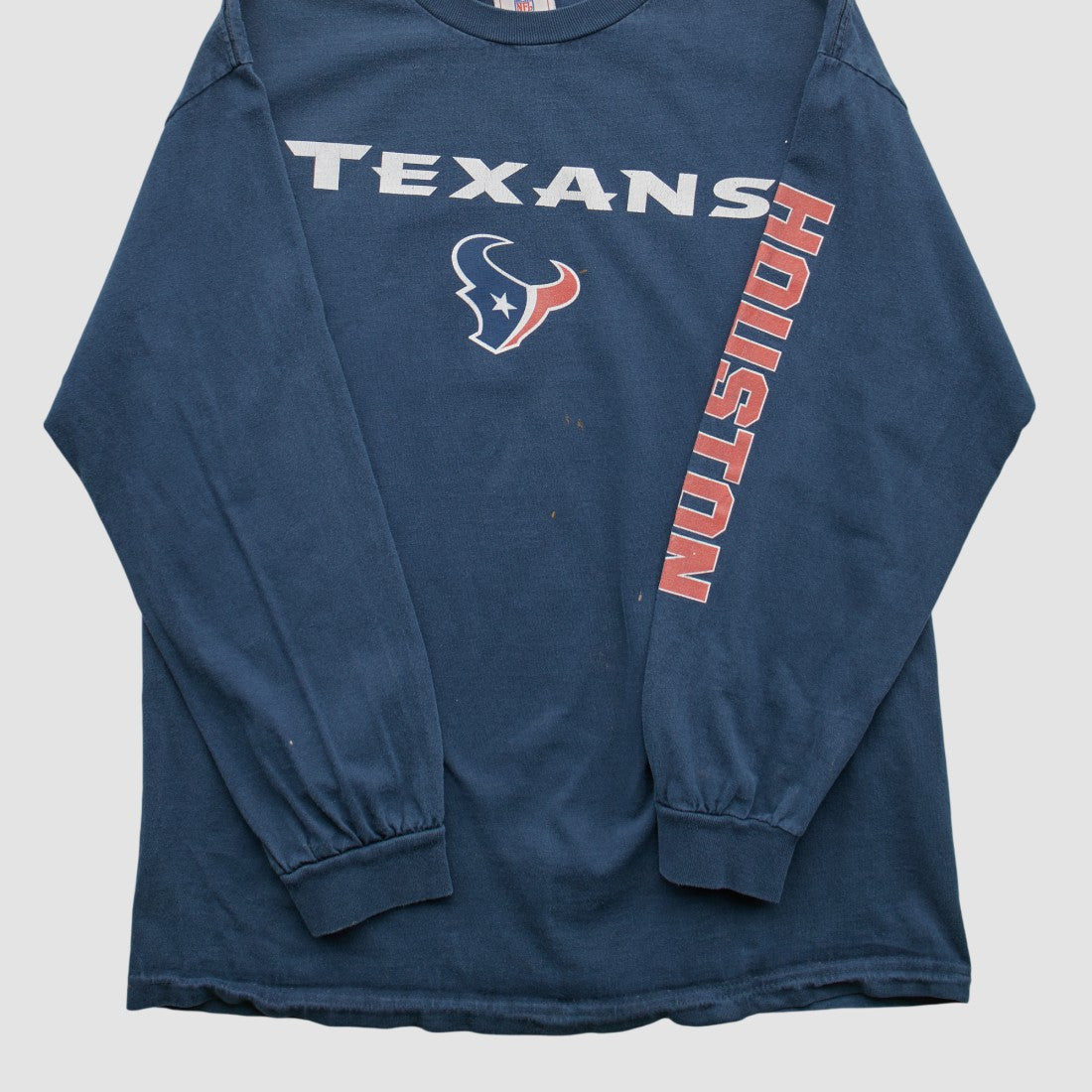 Houston Texans NFL 2000s Long Sleeve T-shirt - Navy Vintage on sale