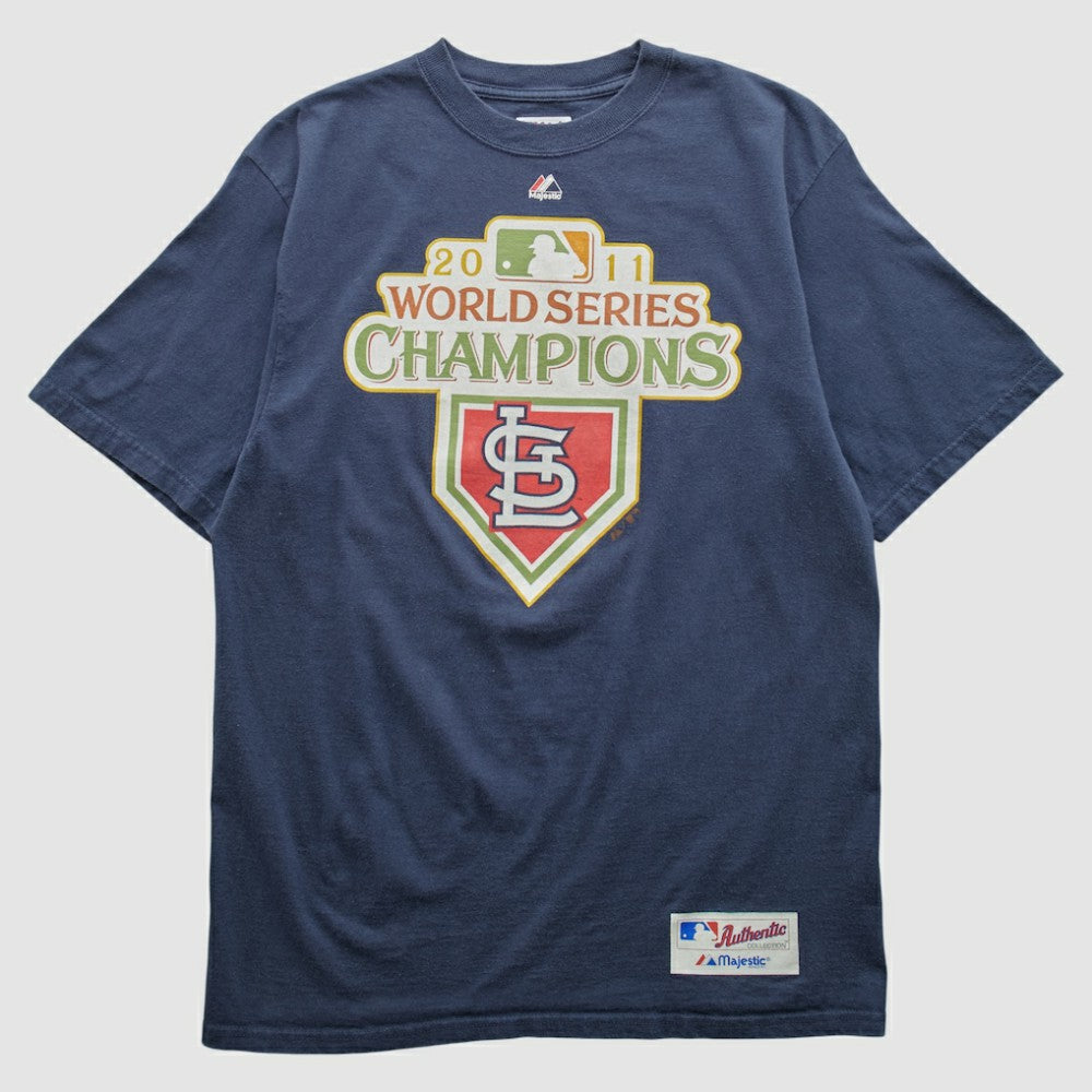 St. Louis Cardinals Majestic 2011 T-shirt - Navy Vintage
