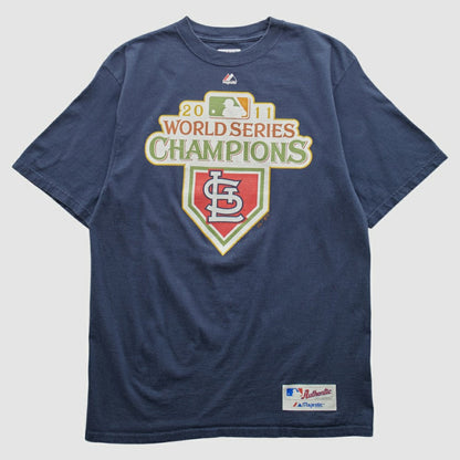 St. Louis Cardinals Majestic 2011 T-shirt - Navy Vintage