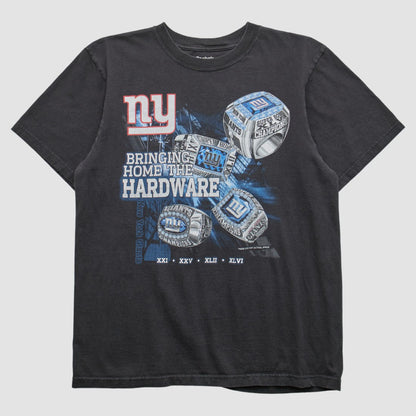 New York Giants Reebok 2011 T-shirt - Black Vintage on sale