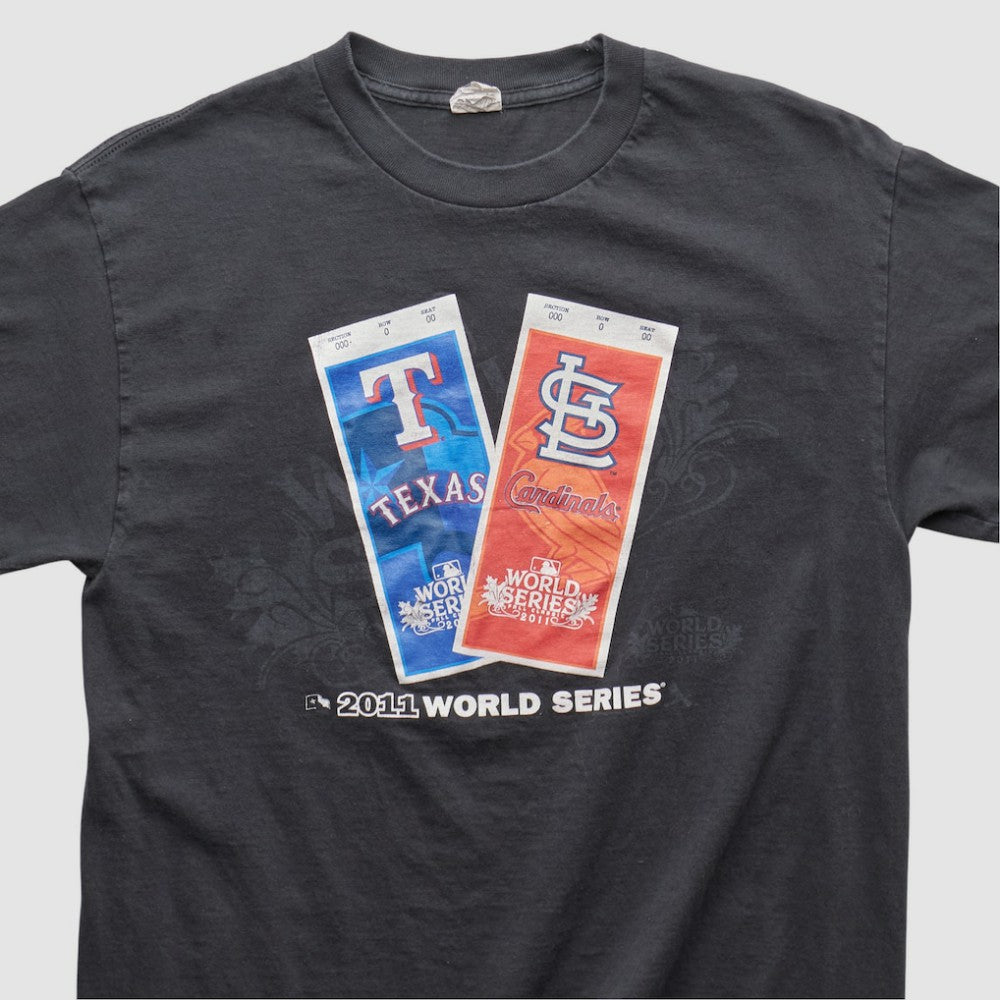 MLB World Series Alstyle 2011 T-shirt - Black Vintage