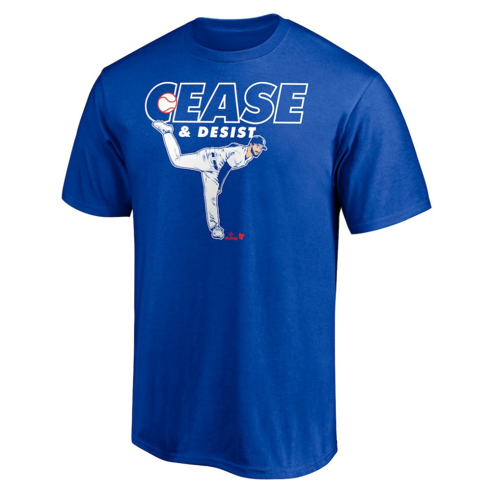Dylan Cease Toronto Blue Jays BreakingT Unisex Cease And Desist T-Shirt - Royal