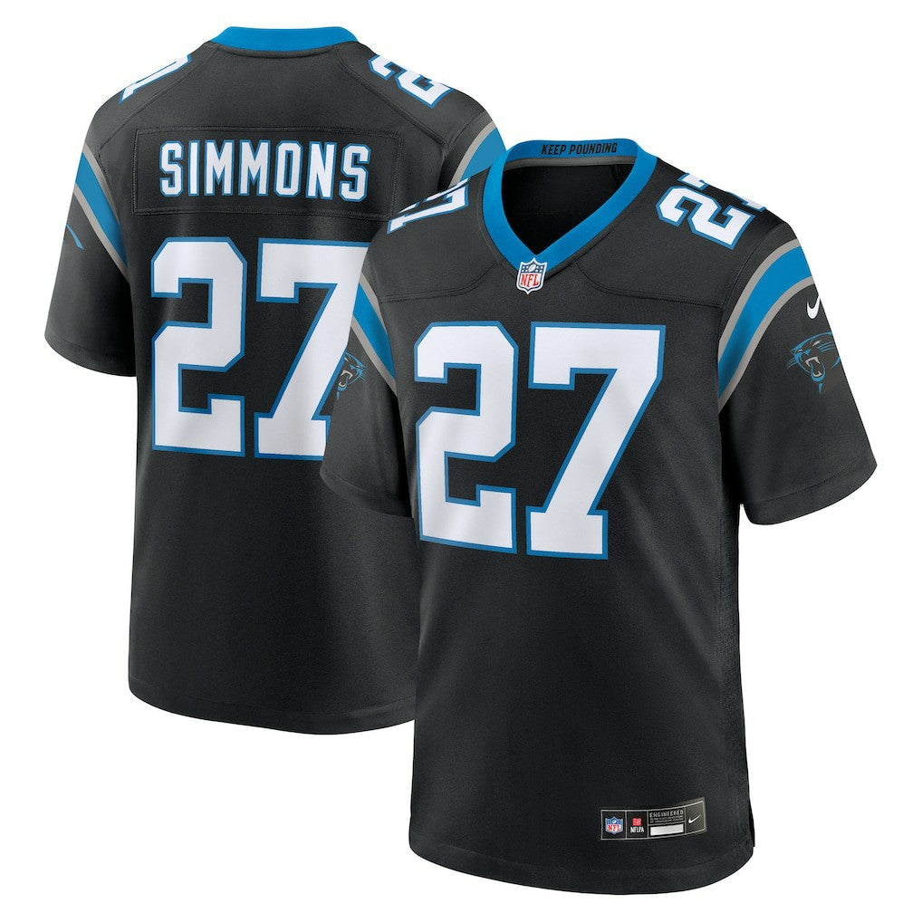 Isaiah Simmons Carolina Panthers Team Game Jersey - Black | Nike sale