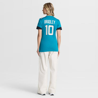 Carter Bradley Jacksonville Jaguars Women's Team Game Jersey - Teal | Nike for sale