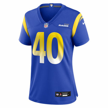 Jesse Luketa Los Angeles Rams Women's Team Game Jersey - Royal | Nike online
