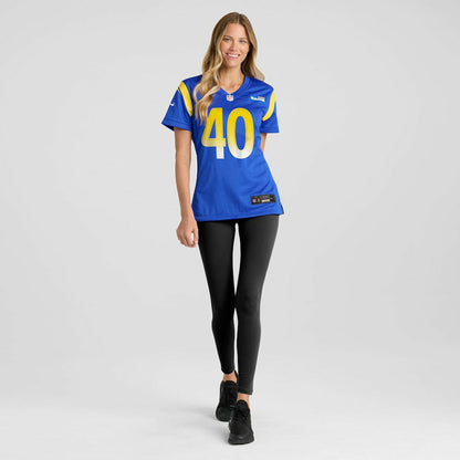 Jesse Luketa Los Angeles Rams Women's Team Game Jersey - Royal | Nike online