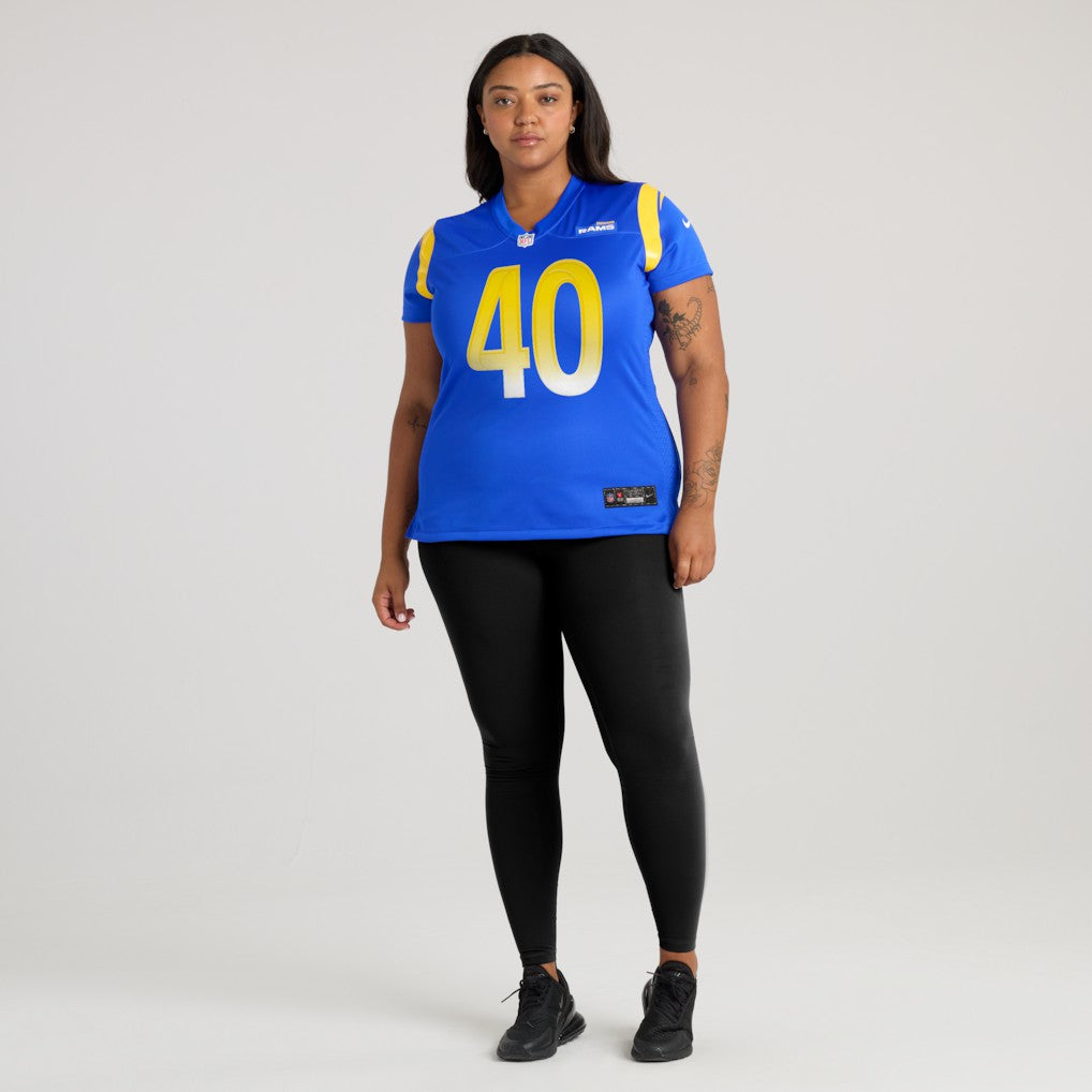 Jesse Luketa Los Angeles Rams Women's Team Game Jersey - Royal | Nike online