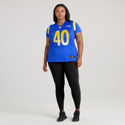 Jesse Luketa Los Angeles Rams Women's Team Game Jersey - Royal | Nike online