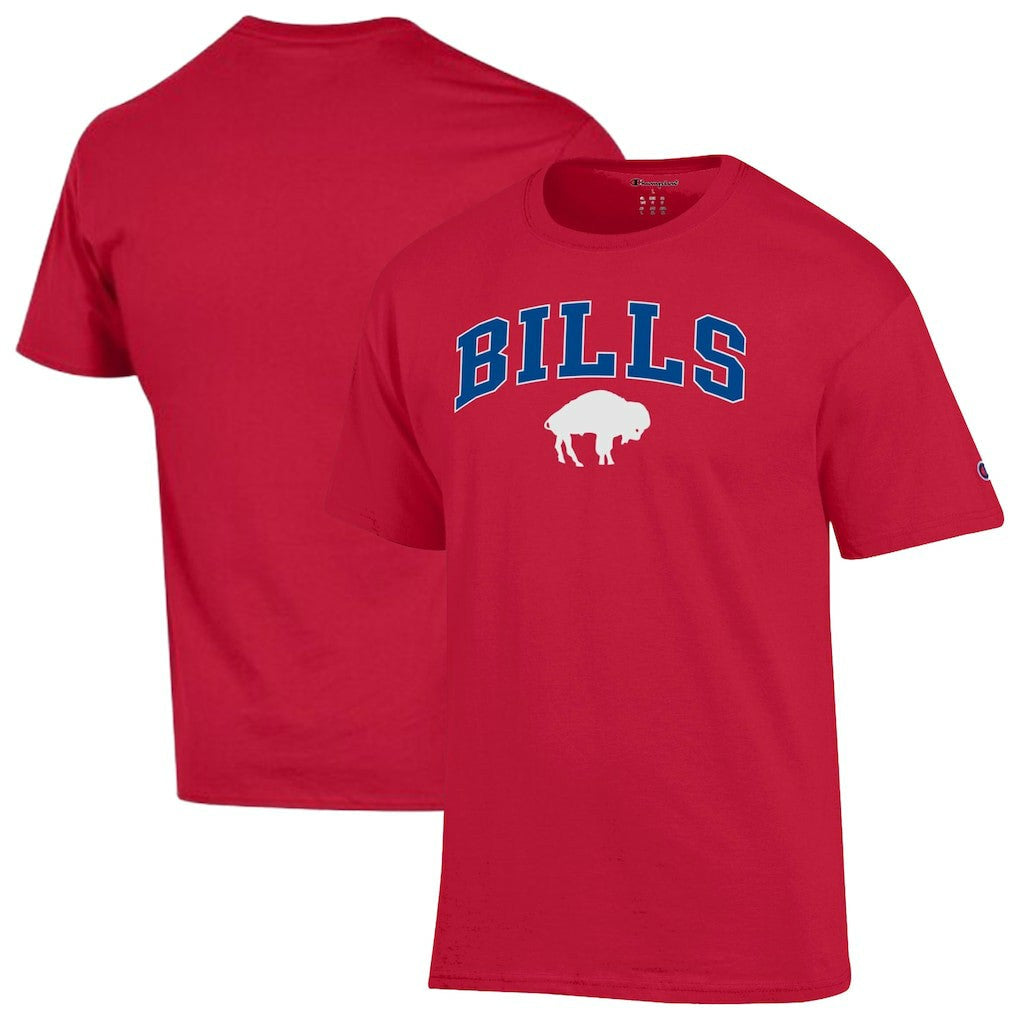Buffalo Bills Champion Arch Over Logo T-Shirt - Red discount