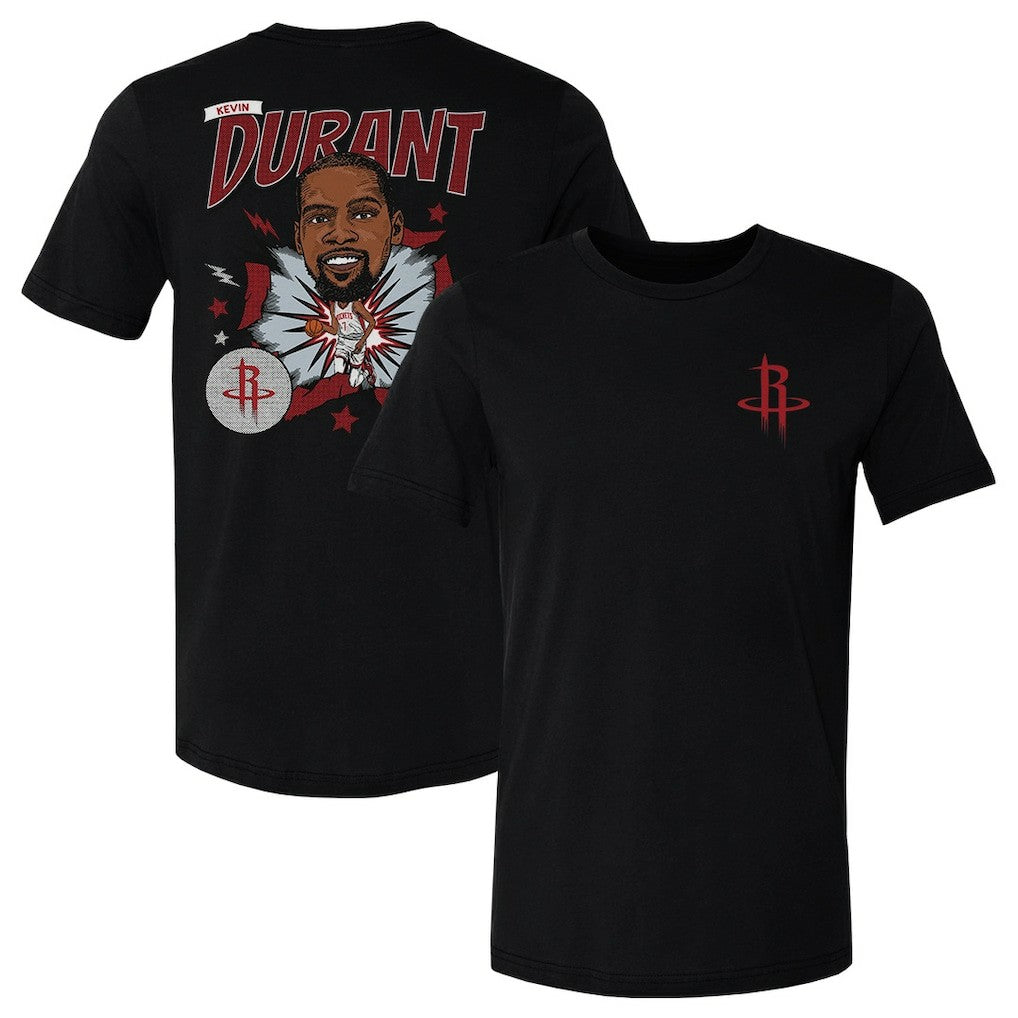 Kevin Durant Houston Rockets 500 Level Caricature T-Shirt - Black discount