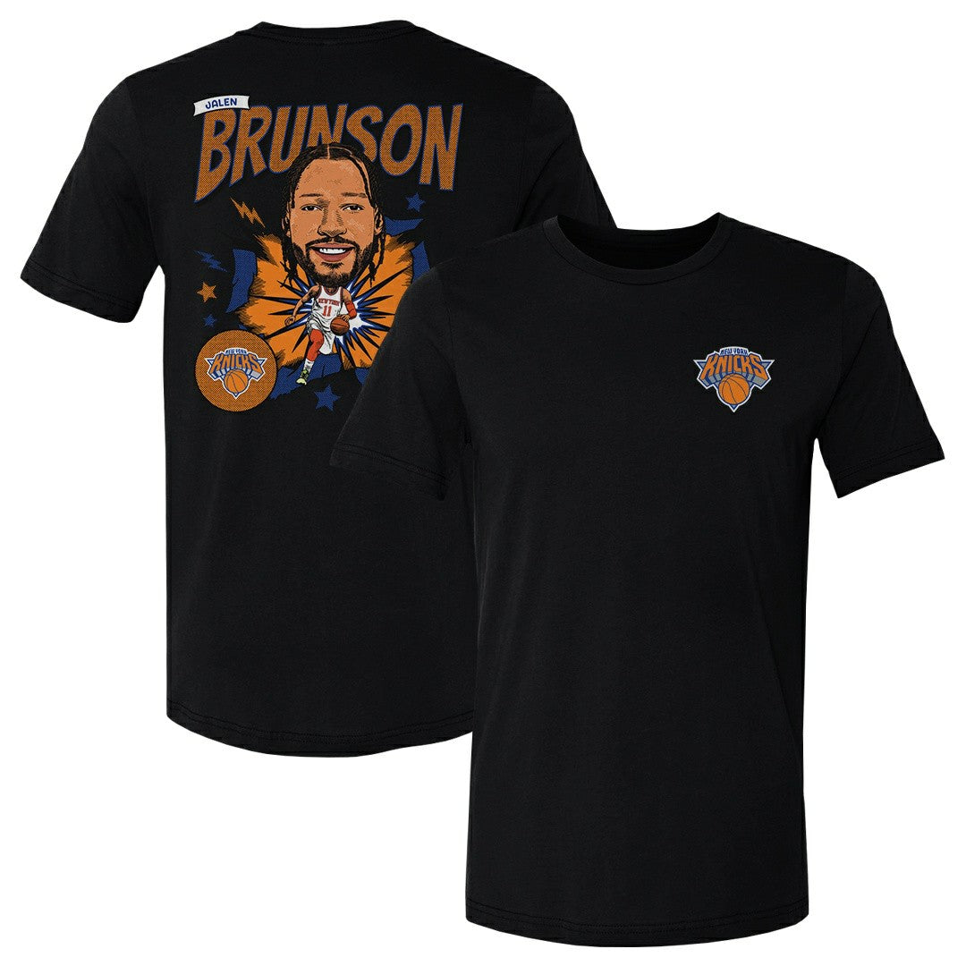 Jalen Brunson New York Knicks 500 Level Caricature T-Shirt - Black shop