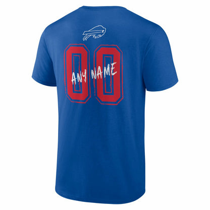 Buffalo Bills Hustle Personalized Name & Number T-Shirt - Royal discount