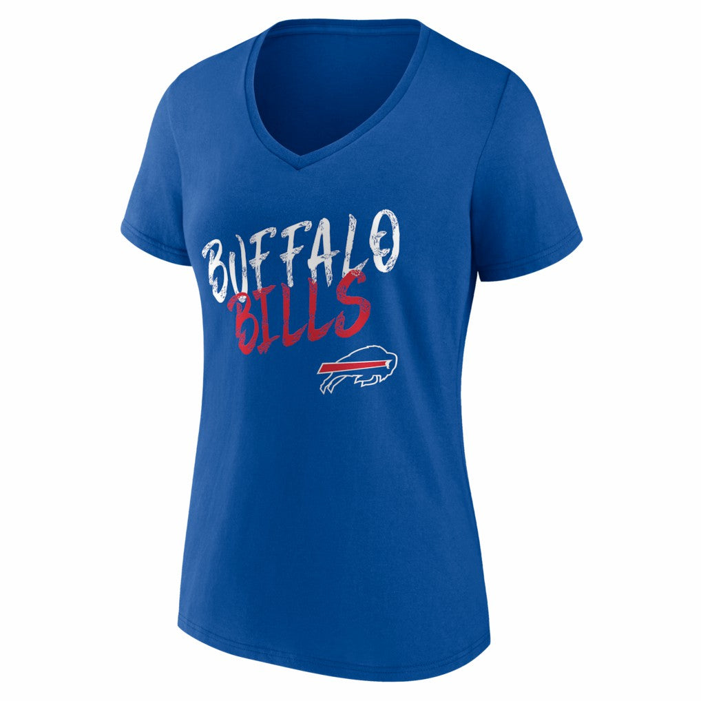 Buffalo Bills Women's Hustle Personalized Name & Number V-Neck T-Shirt - Royal discount