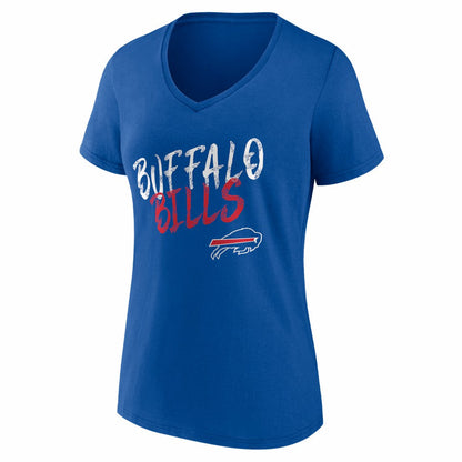 Buffalo Bills Women's Hustle Personalized Name & Number V-Neck T-Shirt - Royal discount