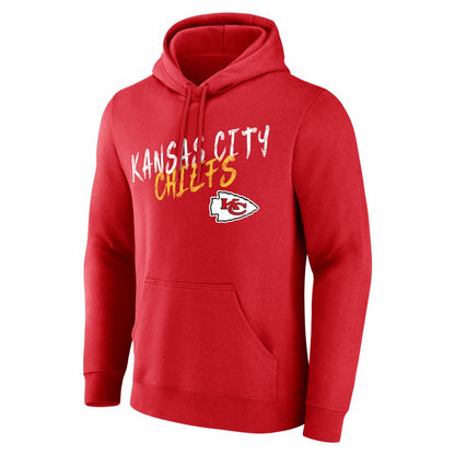 Kansas City Chiefs Hustle Personalized Name & Number Hoodie - Red on sale