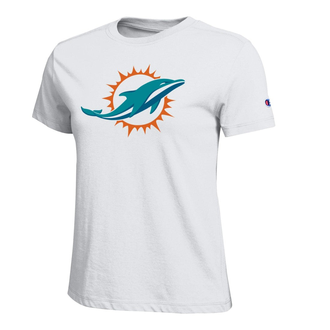 Miami Dolphins Champion Women's Logo T-Shirt - White discount