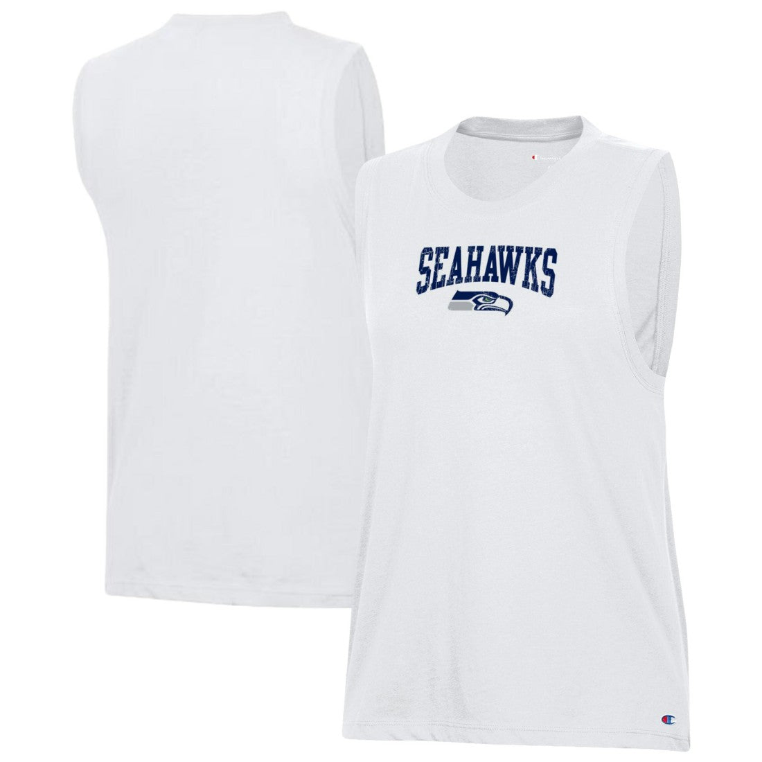 Seattle Seahawks Champion Women's Muscle Tank Top - White on sale