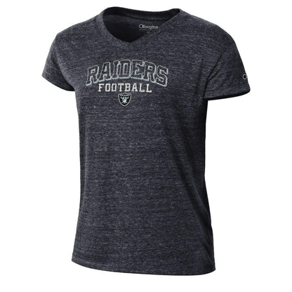 Las Vegas Raiders Champion Women's Triumph Tri-Blend V-Neck T-Shirt - Black cheap