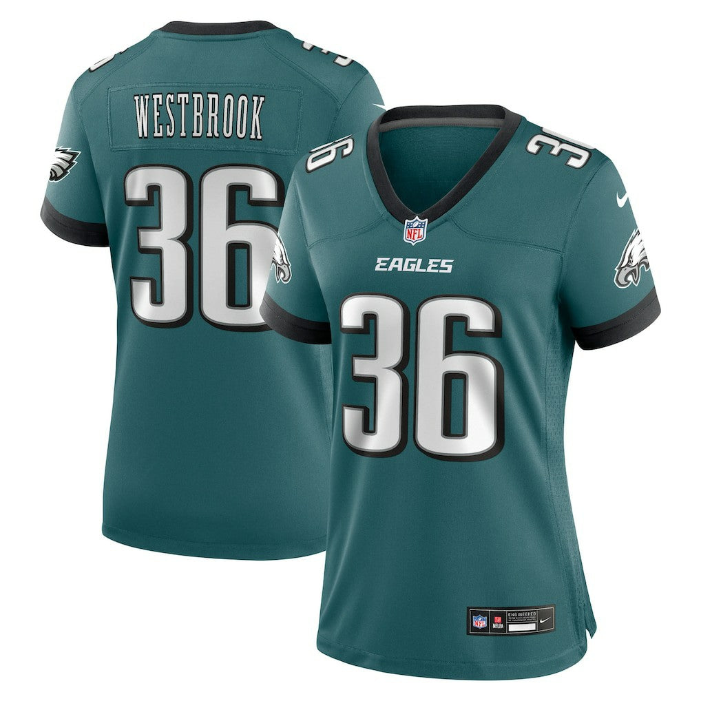 Brian Westbrook Philadelphia Eagles Women's Team Retired Game Jersey - Midnight Green | Nike cheap