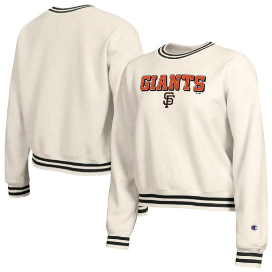 San Francisco Giants Champion Women's Reverse Weave Sweatshirt - Cream