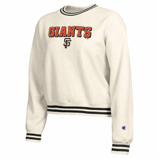 San Francisco Giants Champion Women's Reverse Weave Sweatshirt - Cream