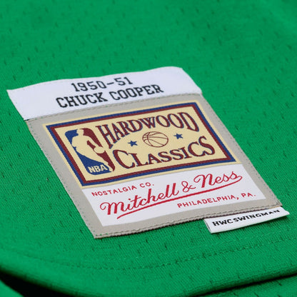 Chuck Cooper Boston Celtics 1950-51 Pioneers Swingman Jersey - Kelly Green | Mitchell & Ness for sale
