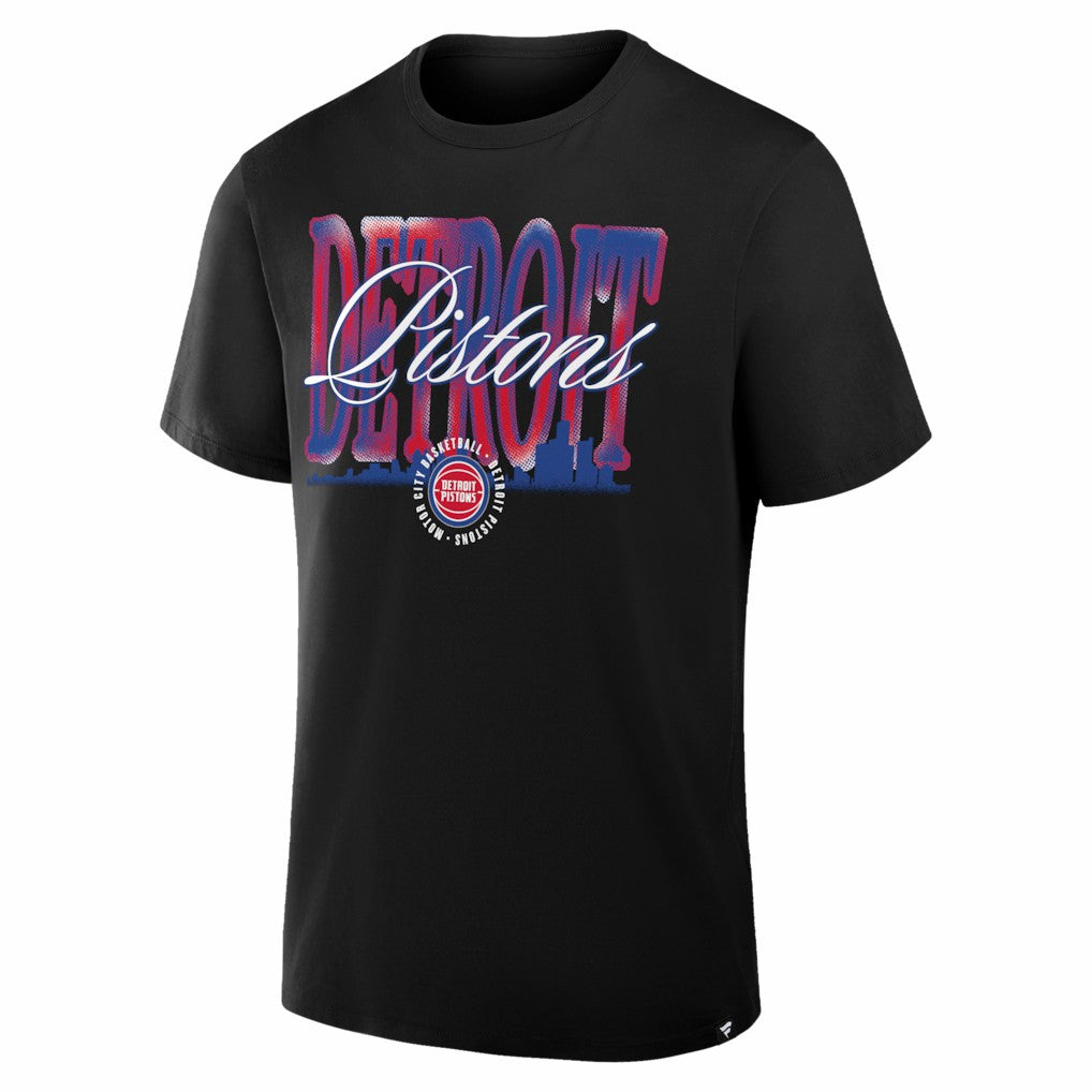 Detroit Pistons Chrome Legacy T-Shirt sale - Black discount