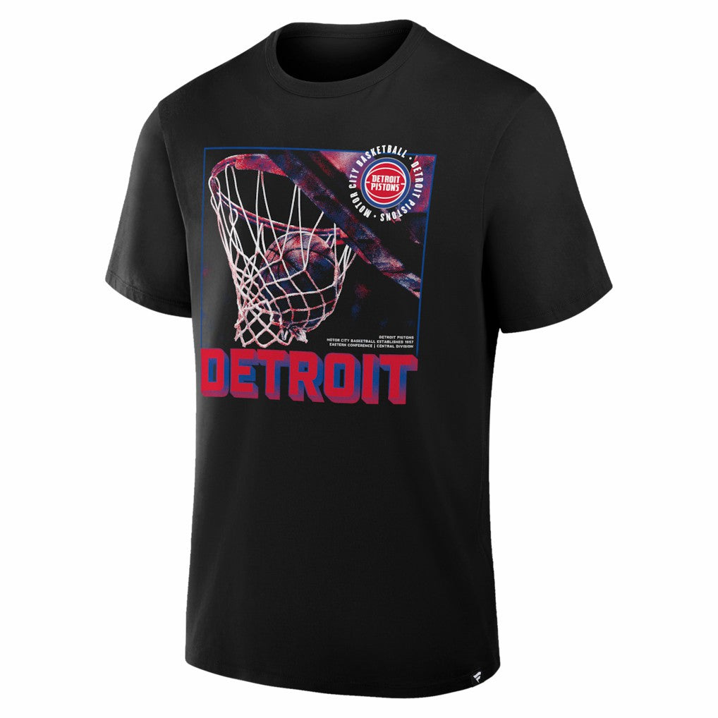 Detroit Pistons Chrome Legacy T-Shirt sale - Black on sale