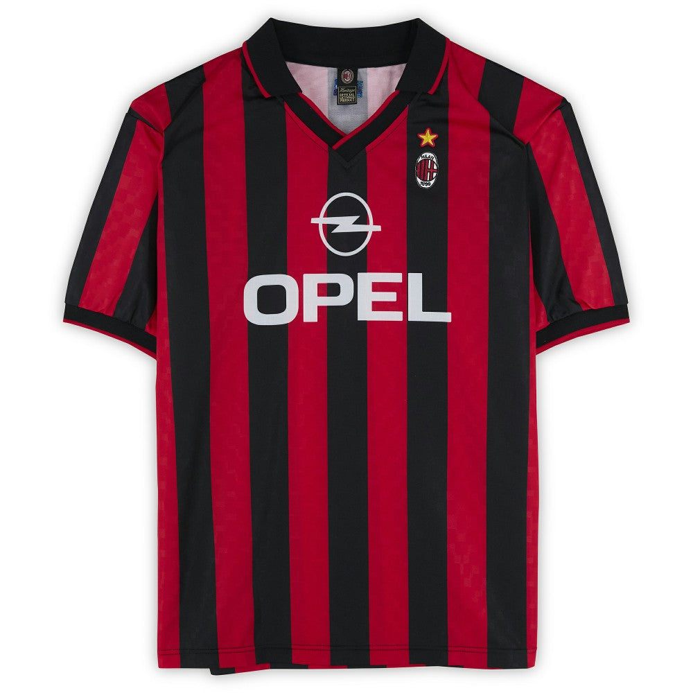 Frank Rijkaard AC Milan Autographed Red/Black Home Jersey - Icons sale