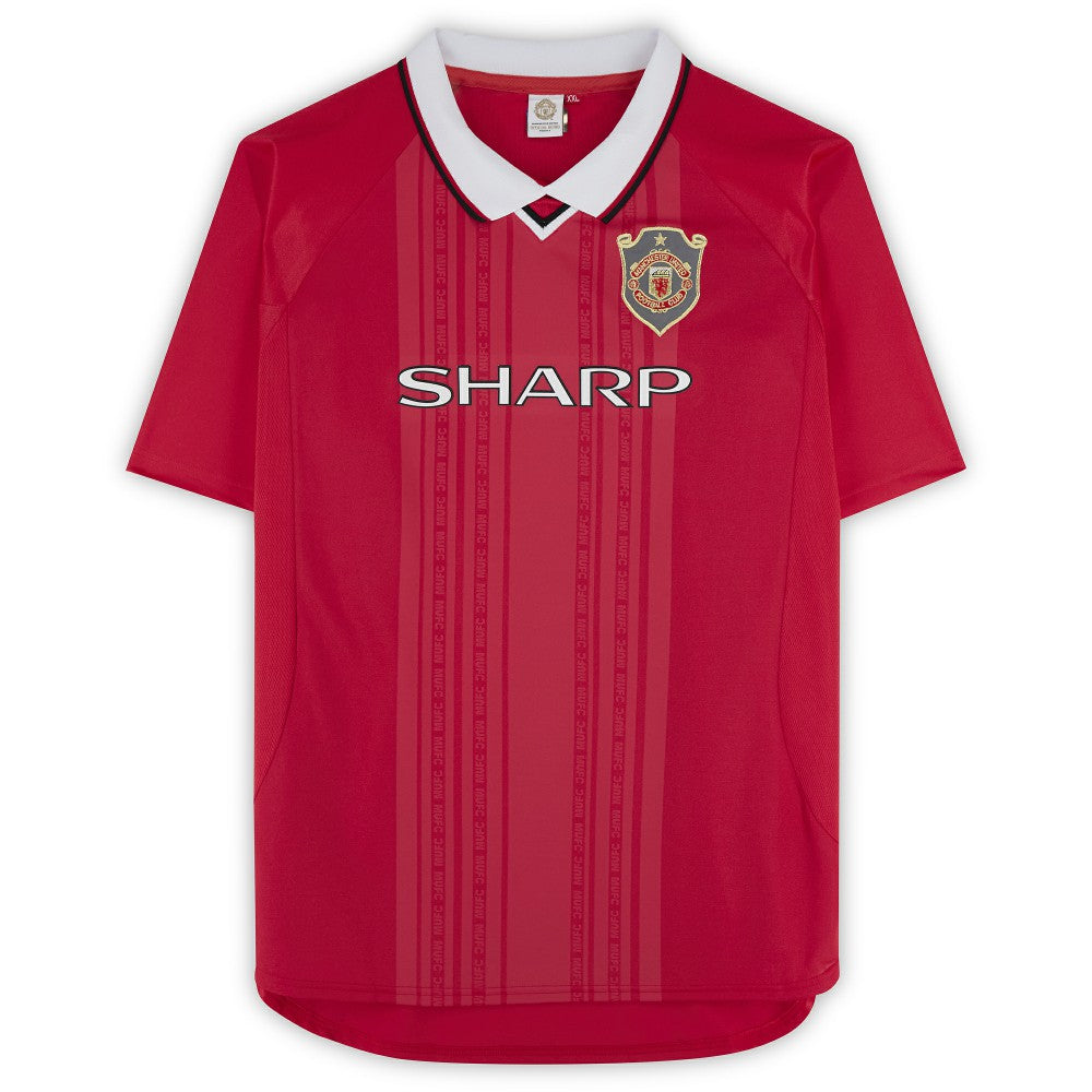 Teddy Sheringham Manchester United Autographed 1999 Red UEFA Champions League Home Jersey - Icons | Adidas discount