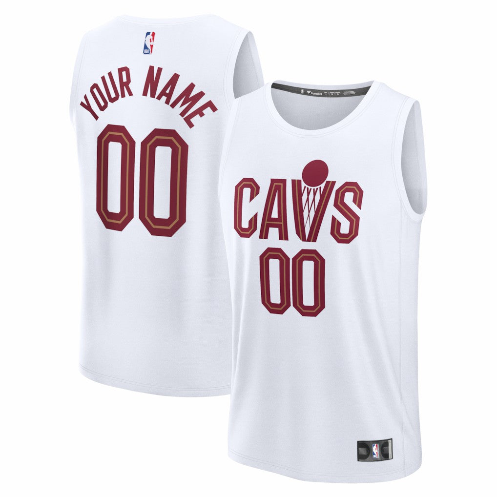 Cleveland Cavaliers Fastbreak Custom Jersey sale - Association Editi- White | Fanatics outlet