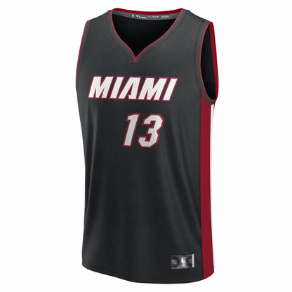 Bam Adebayo Miami Heat Fast Break Replica Jersey - Black - Icon Edition | Fanatics online