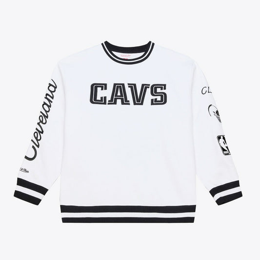 Cleveland Cavaliers Arctic Fleece Sweatshirt sale - White | Mitchell & Ness outlet