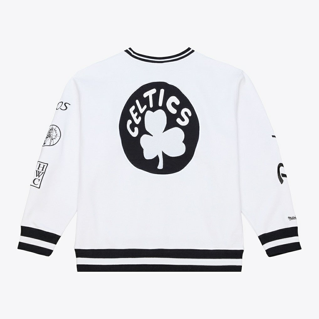 Boston Celtics Arctic Fleece Sweatshirt - White | Mitchell & Ness online