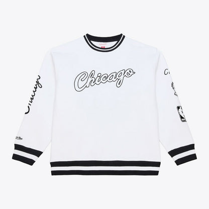 Chicago Bulls Hardwood Classics Arctic Fleece Sweatshirt - White | Mitchell & Ness shop