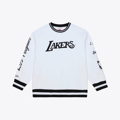 Los Angeles Lakers Arctic Fleece Sweatshirt - White | Mitchell & Ness cheap