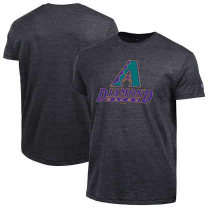 Arizona Diamondbacks Champion Cooperstown Logo Tri-Blend T-Shirt - Black