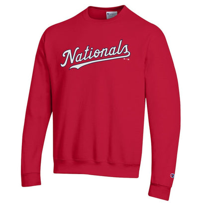 Washington Nationals Champion Powerblend Wordmark Sweatshirt - Red